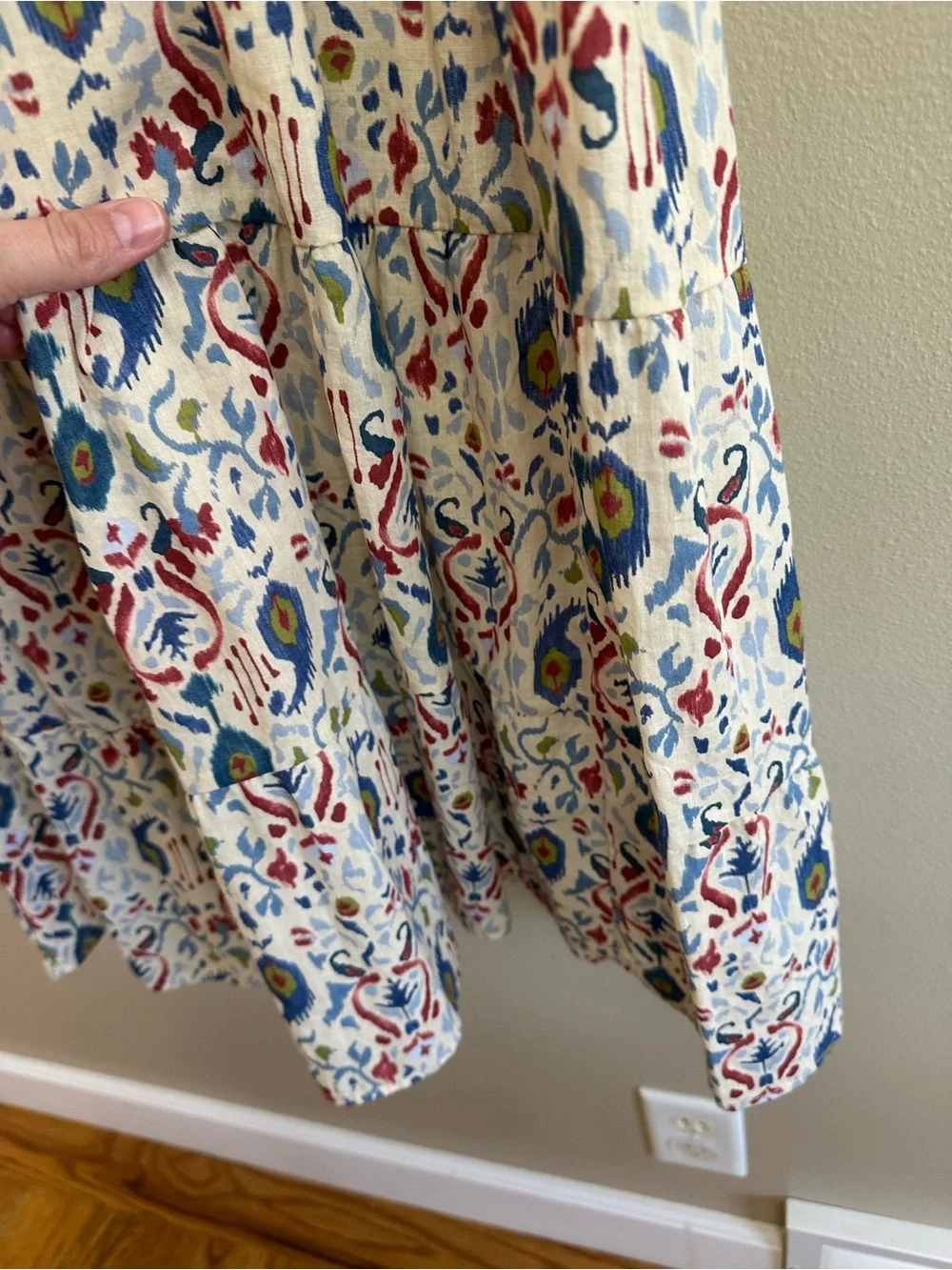 Zara Tiered Ruffle Button Front Midi Dress - Picture 10 of 16